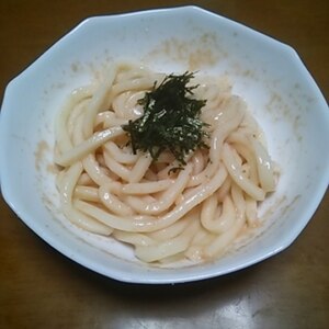 簡単★明太子うどん★ごま油がポイントです！